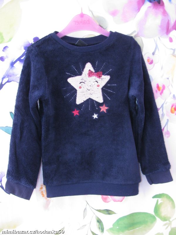 Fleecová fialová mikina s hřejivou podšívkou