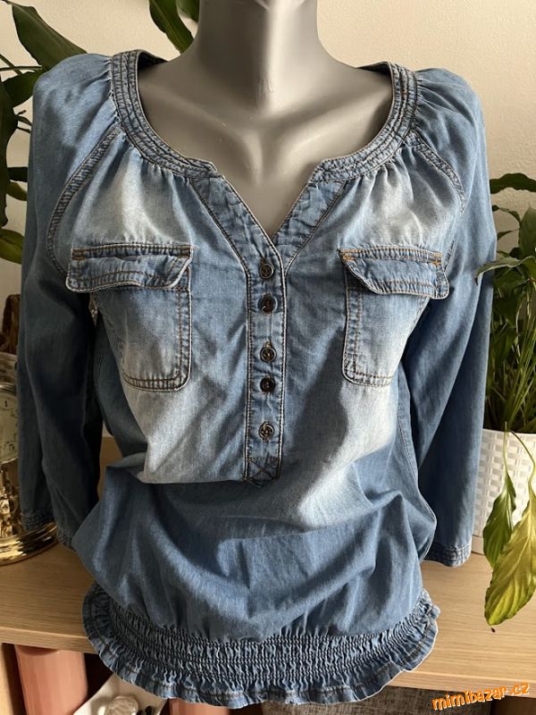 lehká riflová košile, blůza