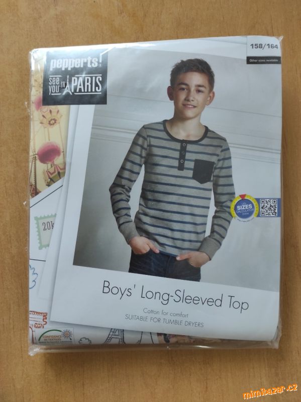 Pepperts triko s dlouhým rukávem vel. 158/164