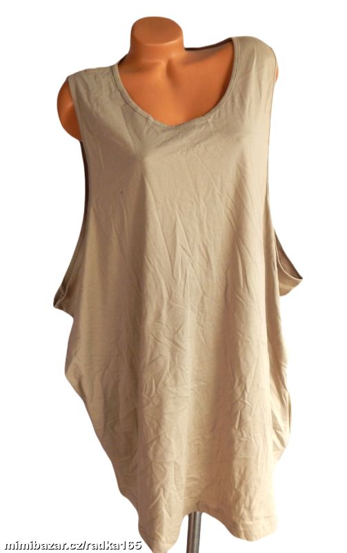 Bavlněný měkoučký dlouhý top vel.7XL/58/60