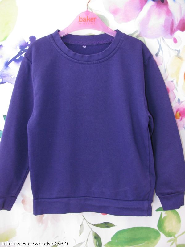 Krásná fialová bavlněná mikina