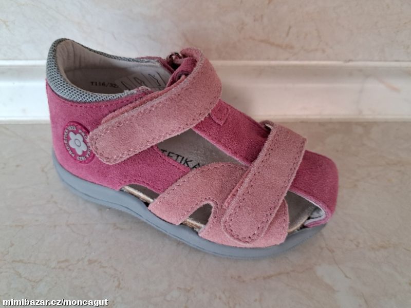 Sandále dívčí kožené