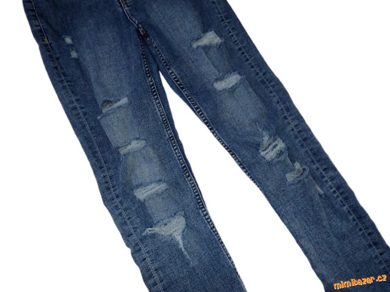 dámské trhané džíny H&M