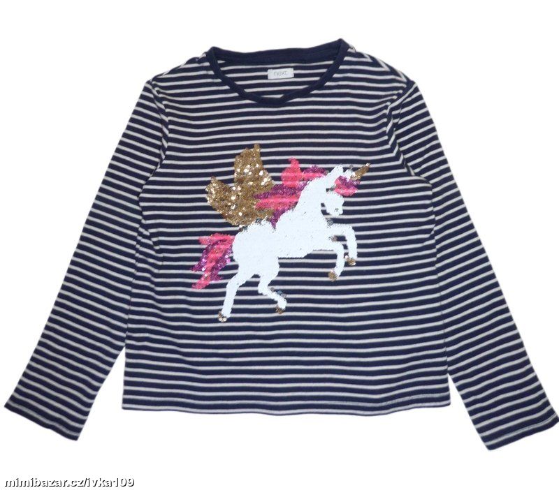 bavlněné tričko s jednorožcem vel. 128