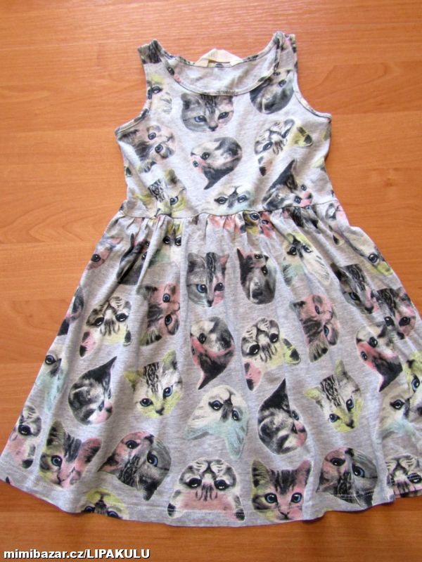 DÍVČÍ BAVLNĚNÉ ŠATIČKY VEL.110-116