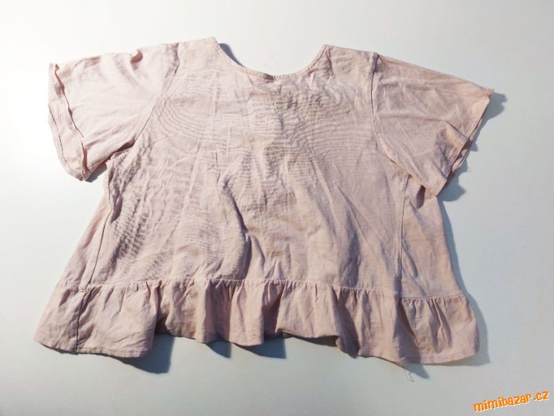 Letní tričko, crop top s odhalenými zády