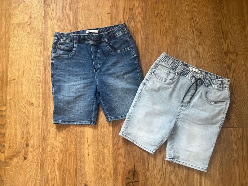 Zánovní pružné džínové kraťasy ZARA vel M (31)