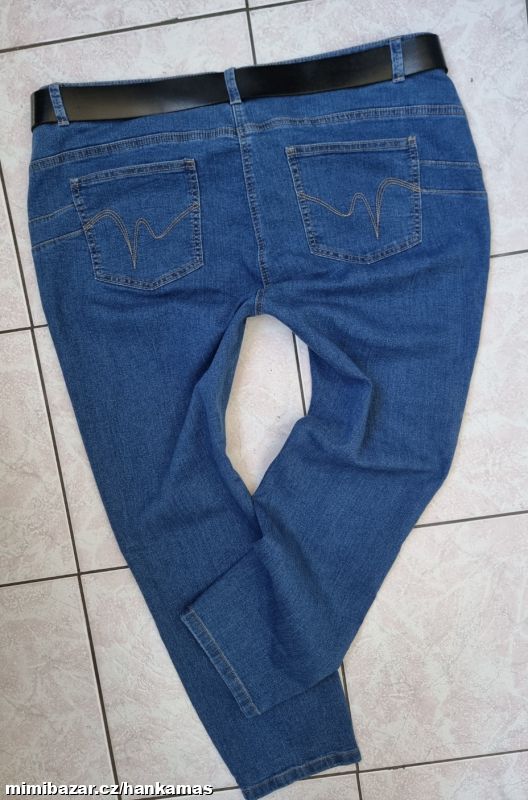 Pružné odlehčené džíny ASHLEY BROOKE-46-48(50)