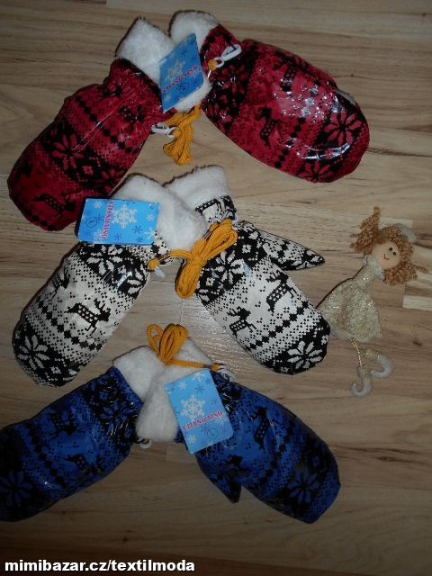 RUKAVICE PALČÁKY DĚTSKÉ SKLADEM VÍCE KS