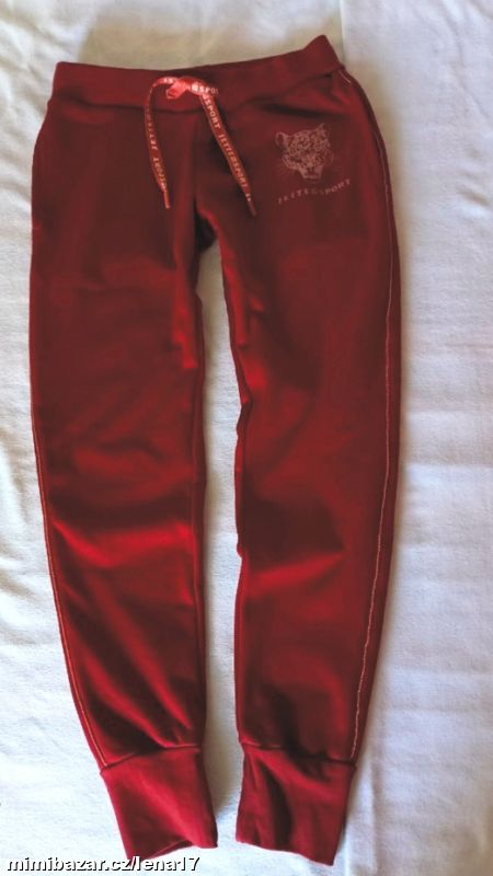 DÍVČÍ VÍNOVÉ TEPLÁKY-CRIVIT-XS, 32/34