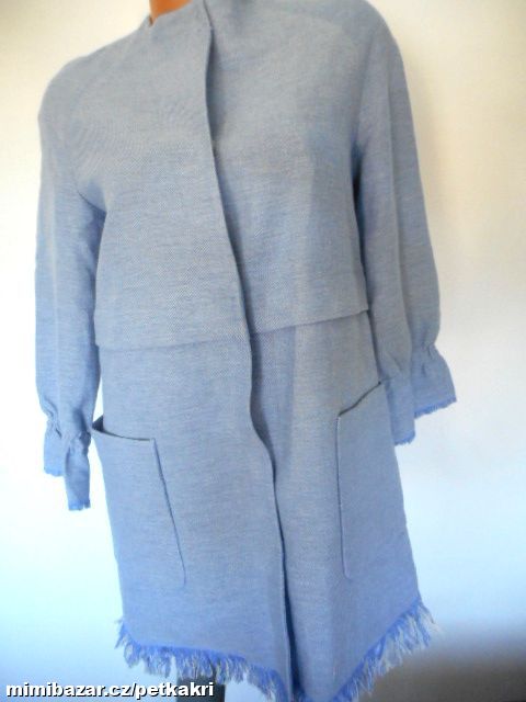 modro bílé kabát vel S