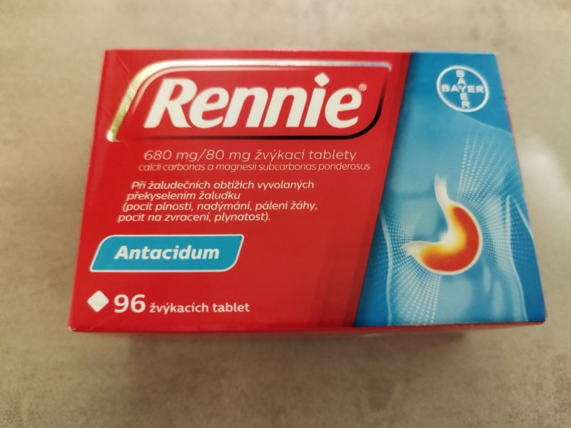 Prodám nové Rennie 96.žvýkacích tablet