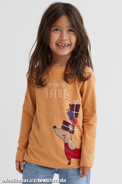 Tričko pes vánoční triko H&M skladem více ks