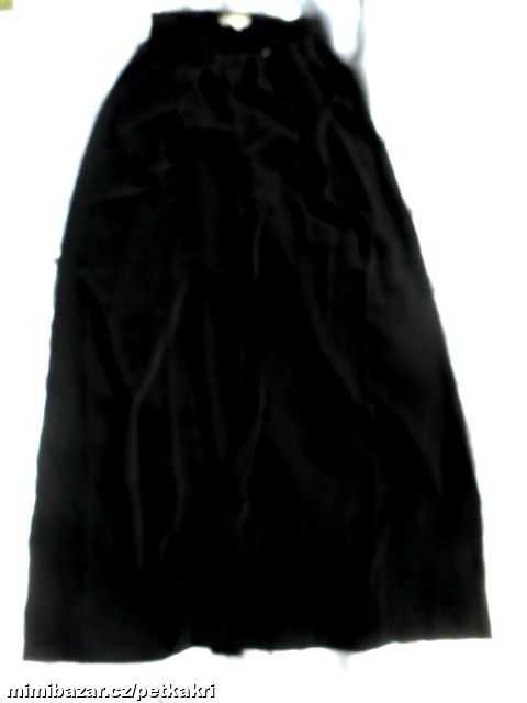 černé dámské široké wide kalhoty uk 6