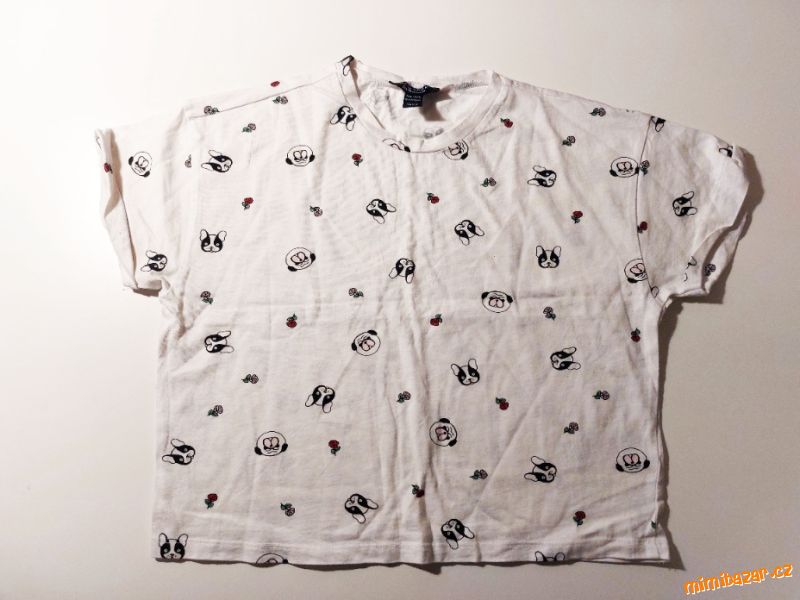 Tričko s krátkým rukávem, crop top