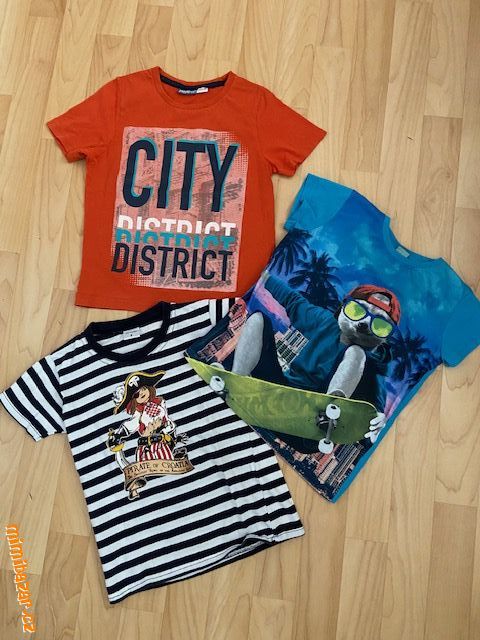 3x tričko s krátkým rukávem