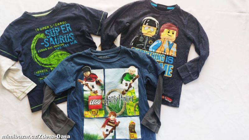 tričko lego, Potter, s dinosaurem Next vel. 110