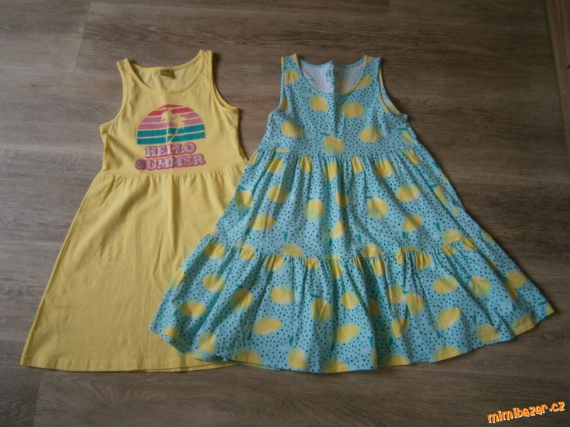 2x šaty vel. 134