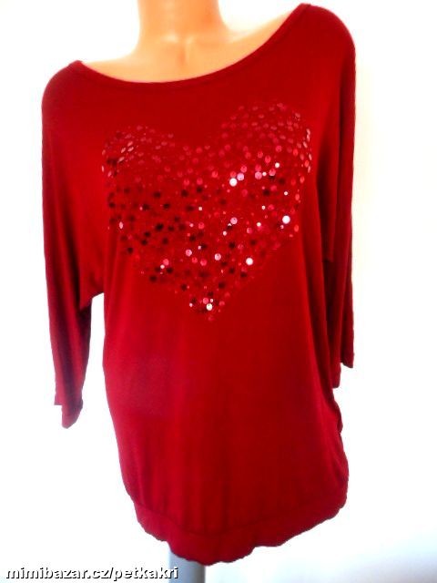 dámský top do nápletu s flitříky vel L