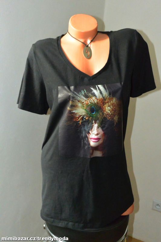 V černé tričko Zizzi vel. 48/50