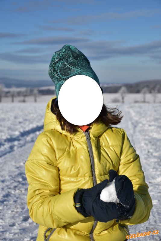 Teplá zimní bunda, kabát 146-152