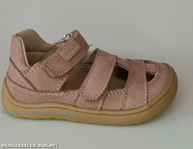 Letní kožená barefoot obuv Protetika DIZY pink