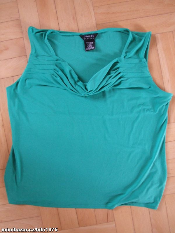 Dámské zelené triko, top, tílko, halenka, vel. XL