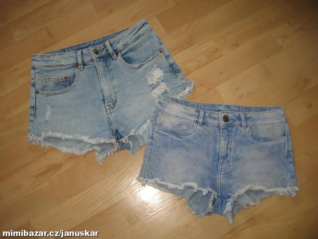 2x krásné džínové / riflové kraťasy / šortky H&M