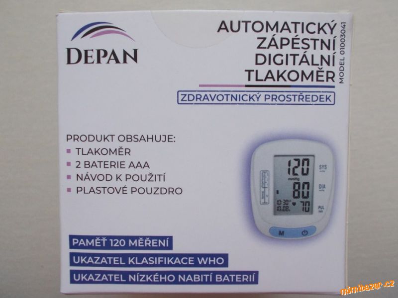 Zápěstní tlakoměr Depan