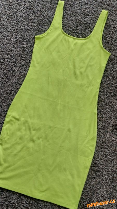 LIMETKOVÉ LETNÍ PRUŽNÉ ŠATY