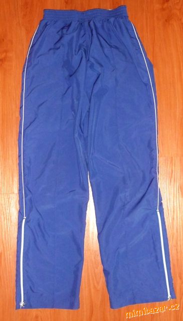 Sportovní modré kalhoty, vel. 152-158