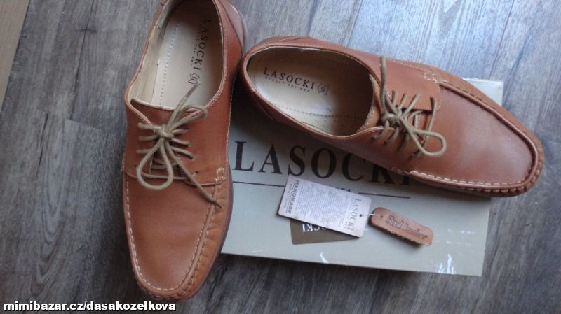 Celokožené polobotky LASOCKI v.42 - top stav