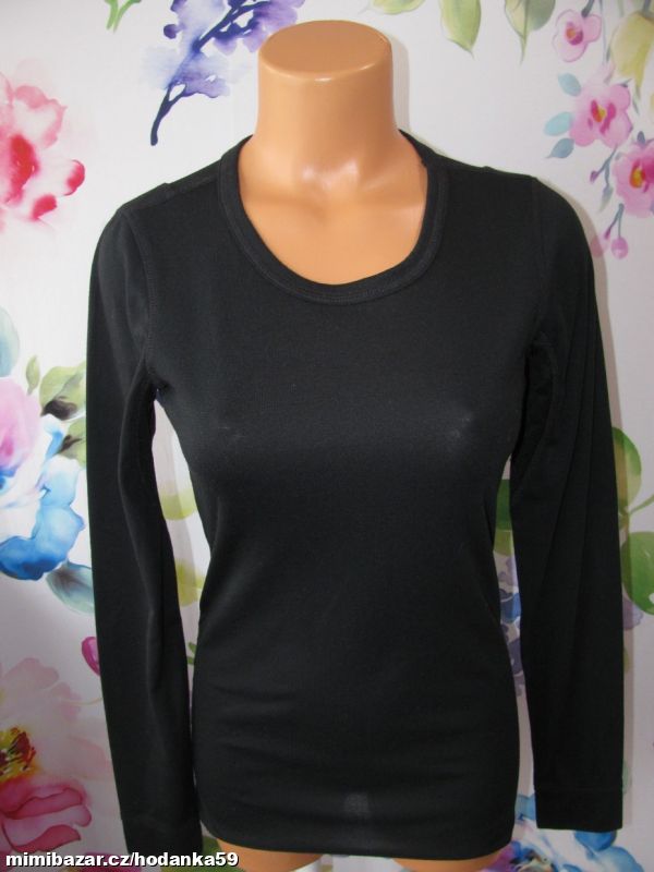 Termo černé dámské tričko