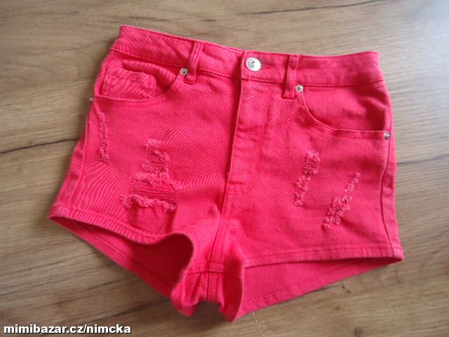 DŽÍNOVÉ RIFLOVÉ KRAŤASY H&M vel. 32