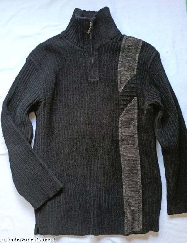 ZIMNÍ TEPLÝ PÁNSKÝ SVETR-BOREN-XL