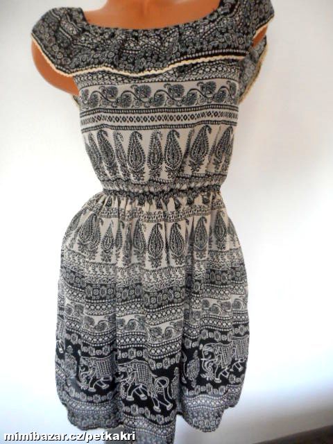 slůňátkové oháčkované šaty na ramena uk 8