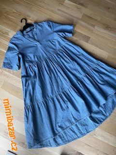 letní plátěné šaty top stav