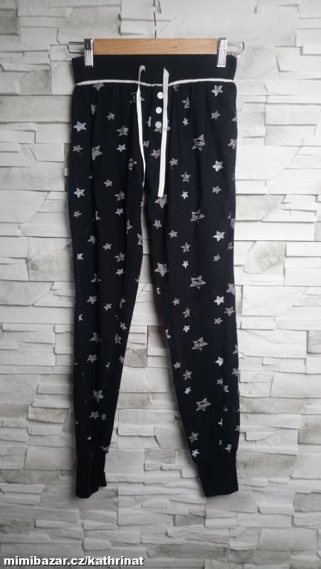 Černé pyžamové kalhoty Janina, vel. S