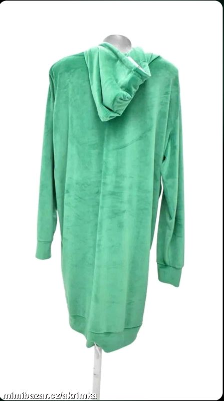 Teplá šato-mikina samet vel.XL-XXL