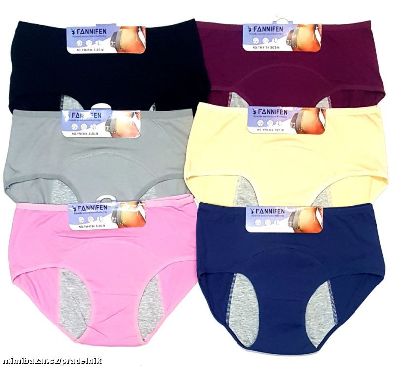 Dámské menstruační kalhotky vel. M, L, XL, 2XL