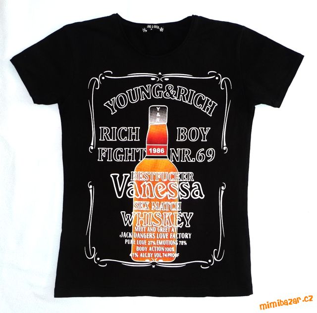 Černé originální tričko