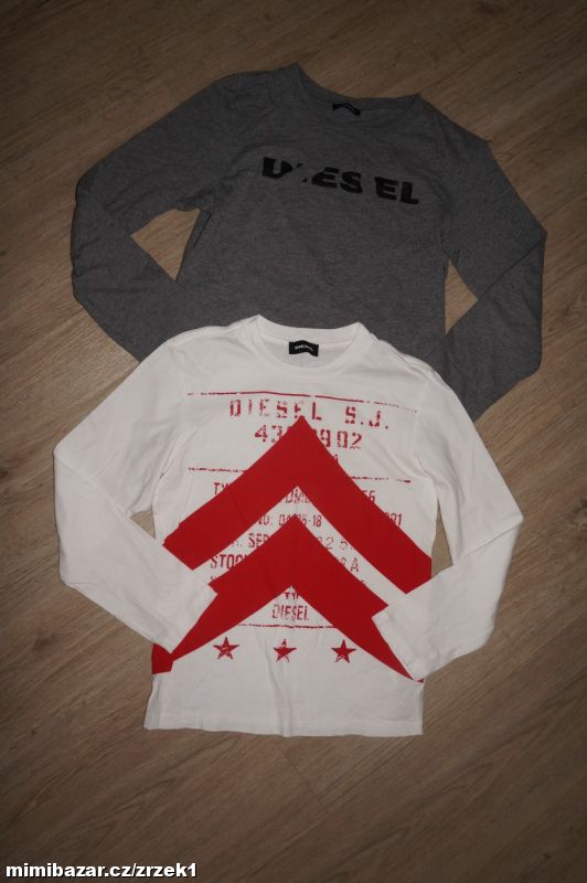 DIESEL trička pro fráju 2ks vel. 134/140