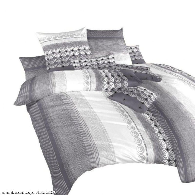 Povlečení krep Sahara šedá