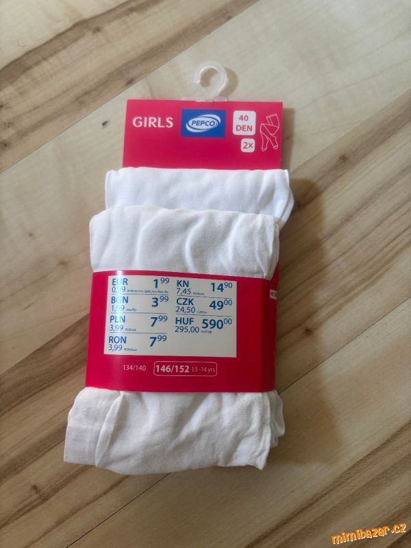 Bílé silonky, punčochy