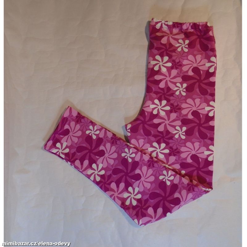 dětské legíny Růžové kytky