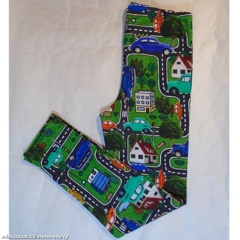 dětské legíny AUTA ve městě