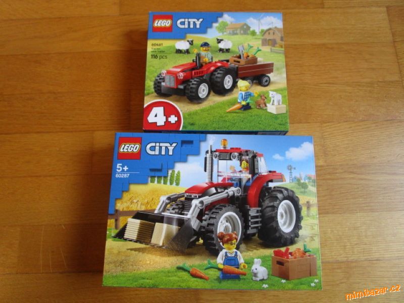 Lego City 60287 60461 Traktor Traktůrek s přívěsem