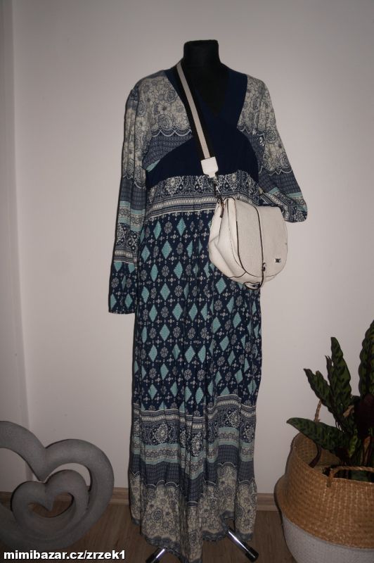 INCI Moda dlouhé šaty s kapsami vel.L