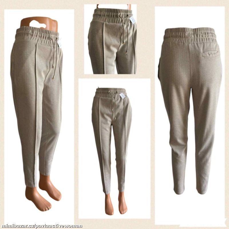 Č.782 DÁM. ÚPLET LEHKÉ ZN. KALHOTY JAKO NOVÉ 38/40