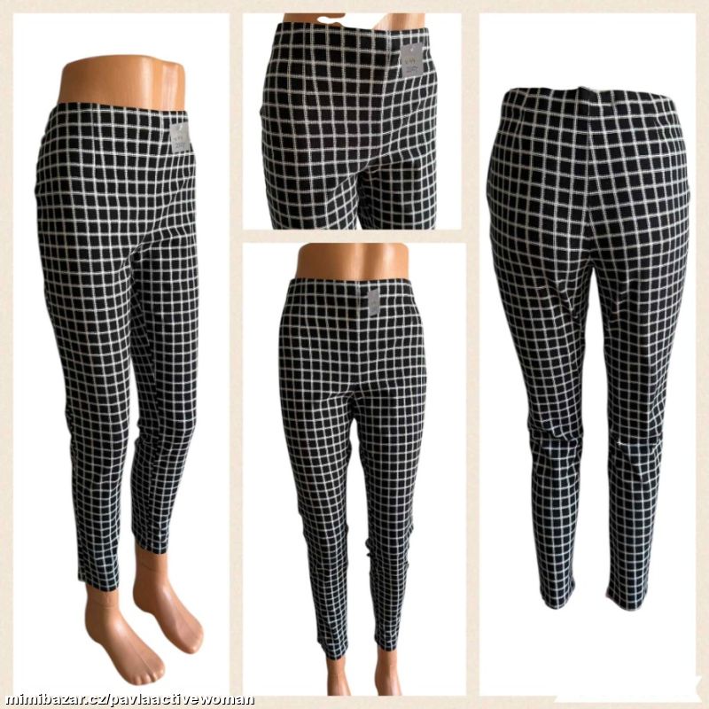 Č.8269 DÁM. PRUŽNÉ CELOROČNÍ KALHOTY v.44